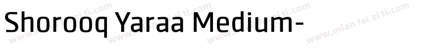 Shorooq Yaraa Medium字体转换